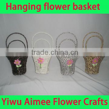 Hot sale metal flower pot hanger/metal ornaments pot holder/metal flower pot stand(AM-FP022)