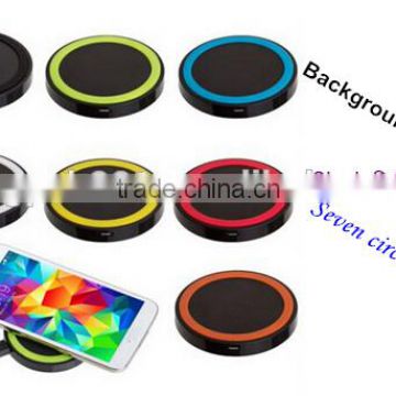 2016 New Wireless Charging Pad Quality Universal Qi Wireless Charger Stamd for Samsung Galaxy S7 Magic Disk Stand Qi OEM Welcome