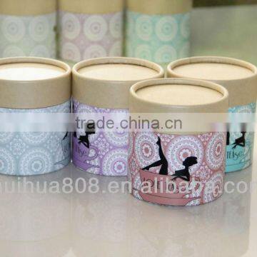 Eco friendly kraft paper push up paper tube for gift