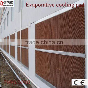 evaporative through-wall coolers for poultry/greenhouse ventilation