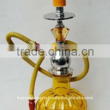 Hookah made in aluminium/ glass with polish and one out let