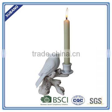 poly resin wholesale high quality Bird and twig candle holder