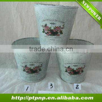 Latest design iron flower pot used for home and garden