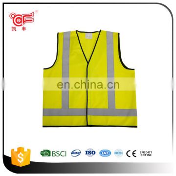 100% Polyester warning fashion reflective safety vest KF-002-O