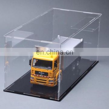 Square clear PMMA plexiglass acrylic display case for model car