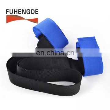 Shenzhen factory 100 nylon hook loop and webbing skiing carry strap fastening