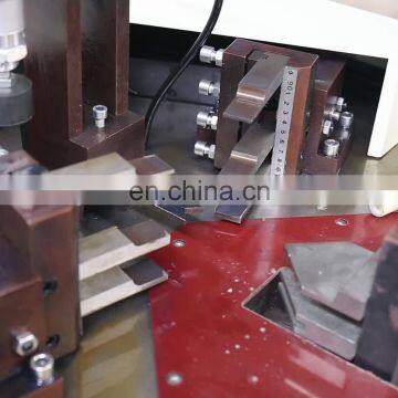 Single point corner crimping machinery for aluminium fabrication