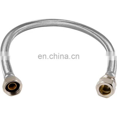 Connection Hose chrome plated double locked braided hose epdm