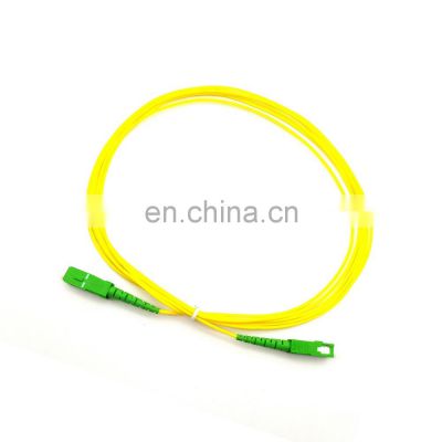 Fiber optic jumper cable 5meters 2.0mm SC-UPC APC Simplex Single mode G652D hot selling single mode fiber optic patch cord