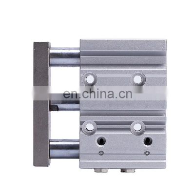 Pressure Differential Pneumatic Threaded Interface Air Piston Rod Cylinder Guide Rod Biaxial Pneumatic Cylinder