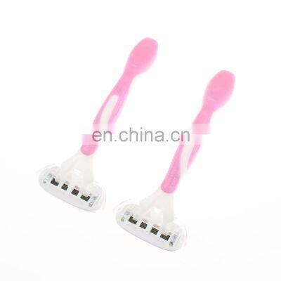 The factory produces female razors pink razors disposable razors for women