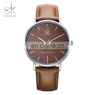 SHENGKE Genuine Leather Band Strap Classic Casual Stylish Watches For Ladies Woman  Custom Logo Watch K0082L-A Reloj Para Mujer