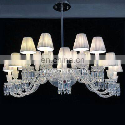 Luxury Hanging Crystal Chandelier Lighting Modern Living Room Hanging Chrome K9 Crystal Chandeliers For Home