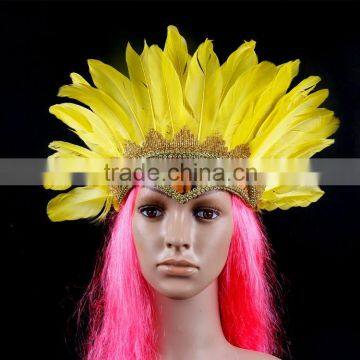 good quality Custom Manufacturer Carnival Feather Indian Headdress for sale