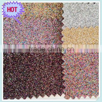 Hot sell cheap glitter fabric for bags and shoes,glitter fabric wallpaper
