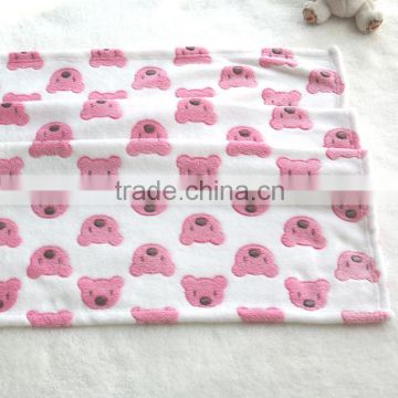 2016 high quality 3d print softtextile baby blanket