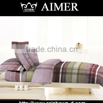 100%cotton textile design for luxury Queen size blue polar fleece bed sheet