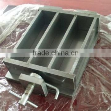 40*40*160mm Steel Three Gang Cement Mortar Prism Test Mould