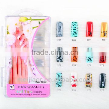 colored acrylic nail tips. 3d nail tip