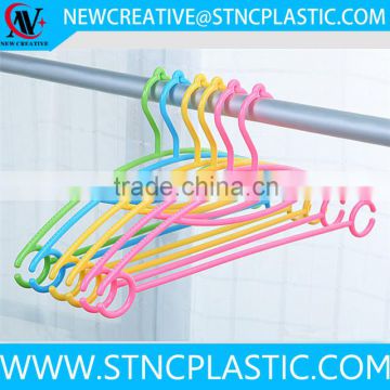 china wholesale non slip plastic hangers 6pcs