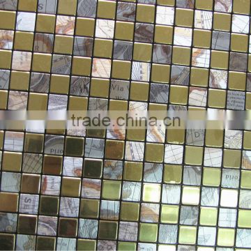 MA17 Modern mosaic tile aluminium metal pattern design for wall decor