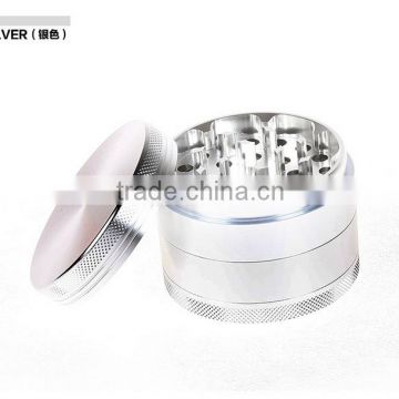 Hot sale in USA market 2.5" aluminum herb grinder with clear top