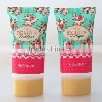 30ml labeling shower gel cosmetic oval pe tube