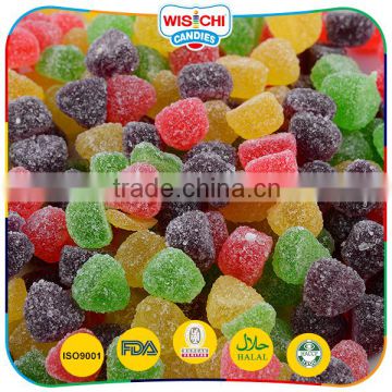 Best popular fruit snack food mixed gummy candy halal