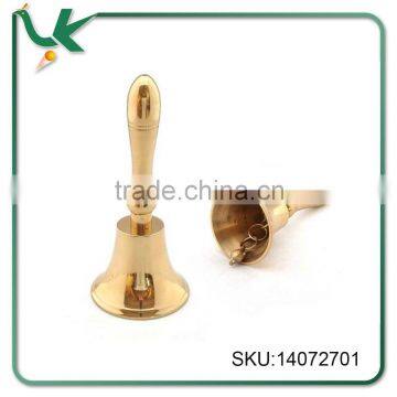 3.5 INCH HANDMADE Polished Brass Finish Hand Bell