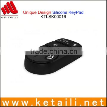 Custom design silicone rubber button keypad for remote controller