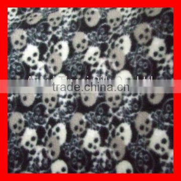 Printed Skull Polar Fleece Fabric