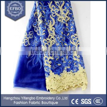2016 Spring Latest Design Austrian Mesh Lace Fabric / Mesh Netting Fabric Embroidered With Stones For Family Union Dress
