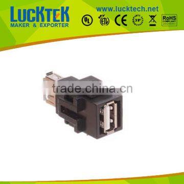 Recessed USB keystone jack coupler USB2.0V A F TO A F,high end!