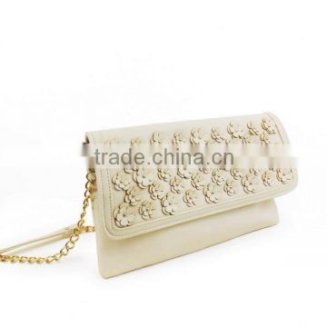 Floral style pu leather bag for women
