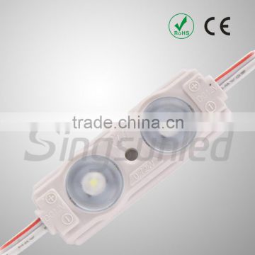 High bright 2 Leds 0.72W IP65 SMD 2835 LED module for light box