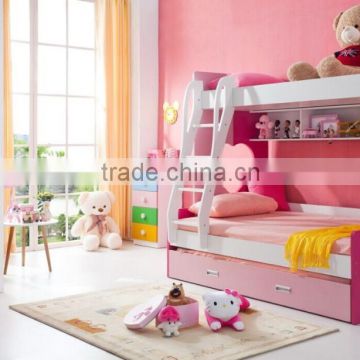 E0 kids bunk bed D802 pink