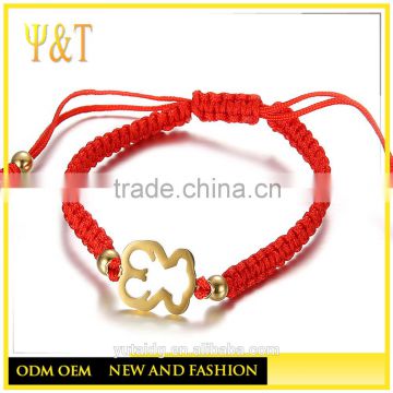 Best Selling Items Bear Charms Bracelets for girls (QS-027)
