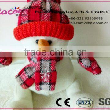 2016 New design lovely and fashion plush toy snowman