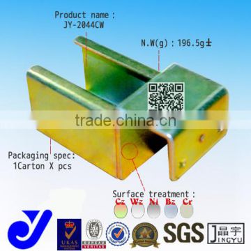 JY-2044CW|Choi zinc roller track connecto series|Sliding placon roller track connector|Warehouse roller moving track
