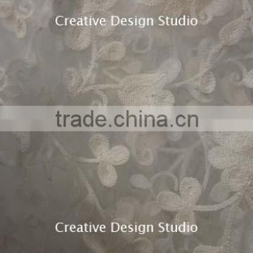 Embroidery fabric Dyeable net fabric