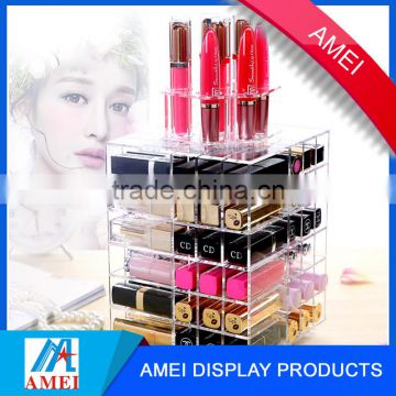 high gloss makeup organizer cosmetics display units