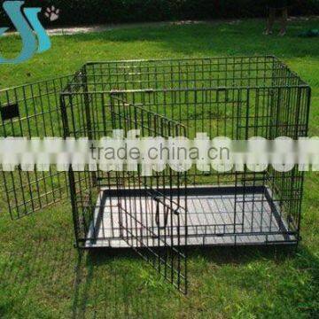 Folding Pet Dog Cages With 2 Doors