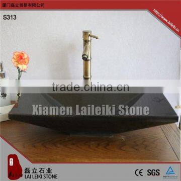 Simple and practical black granite marble vanity basin