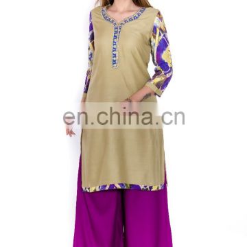 Traditional indian festival wearing woman Embroidered kurti manufacturer