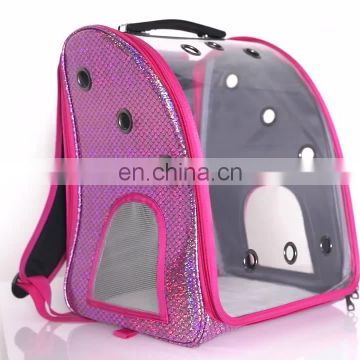 HQP-WC63 HongQiang Portable cat Bag for summer outings Pets All see-through capsule cat bag with shoulders
