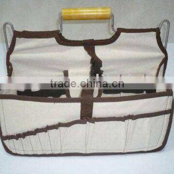 Recycling white canvas tool bag