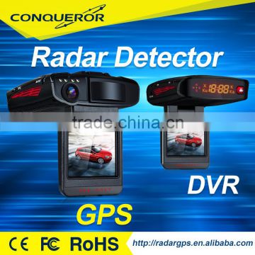 Factory Direct GPS G-sensor Driver Recorder HD Car Dvr Camera Radar Detector With Car Dvr Video