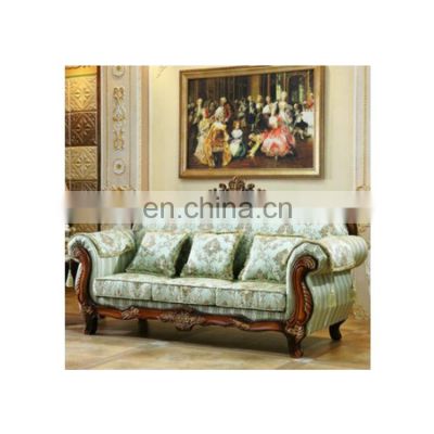 Royal Antique fabric couch living room sofa set furniture