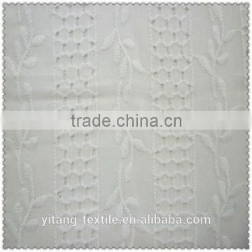 Embroidered cotton voile fabric for garment