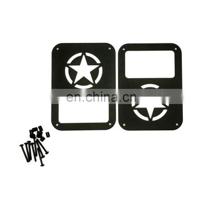 Five-pointed Star Pattern Taillight Guard for Jeep for wrangler JK J219